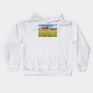 Vines And Sunflowers Kids Hoodie